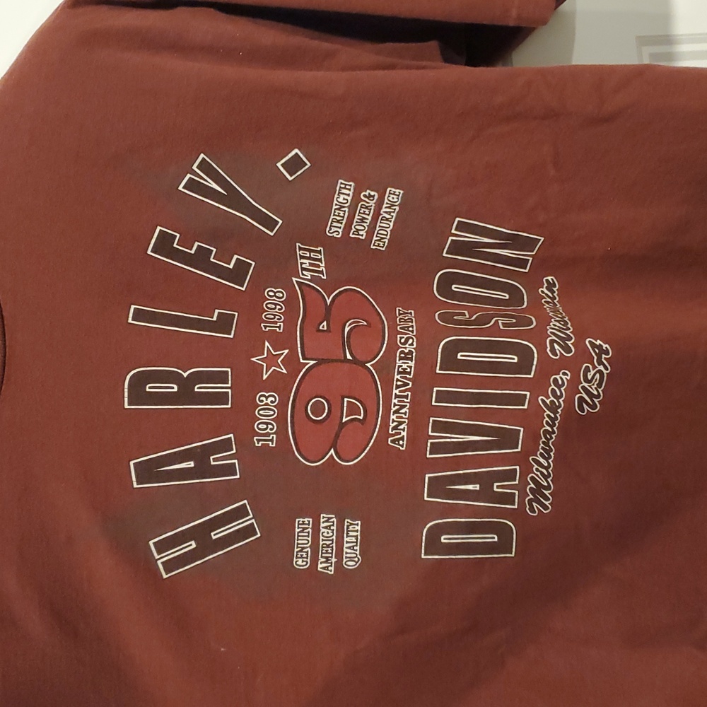 Harley-Davidson 95th Anniversary Maroon Tee